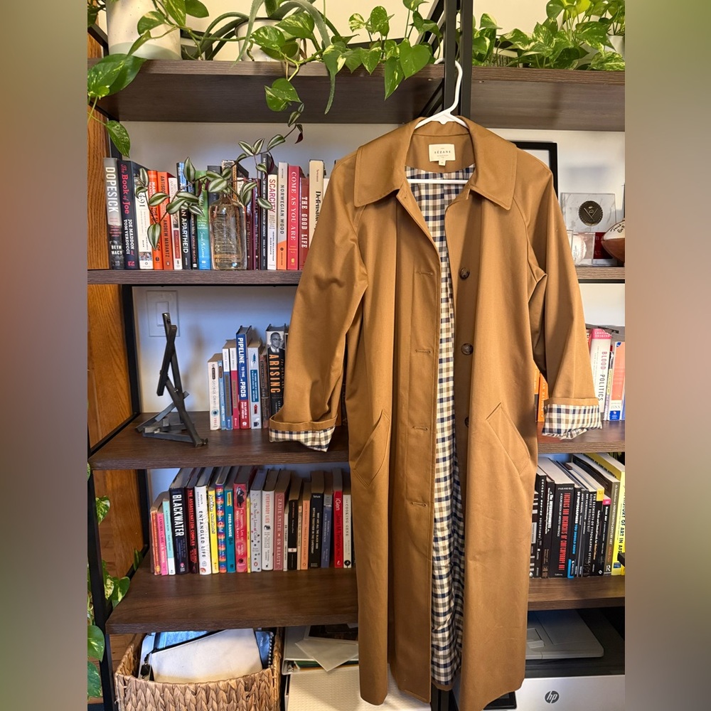 Sezane Clyde Trench Coat in Camel - Picture 8 of 10